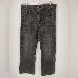 Wrangler WRG Charcoal Relaxed Jeans Boys Size 16H